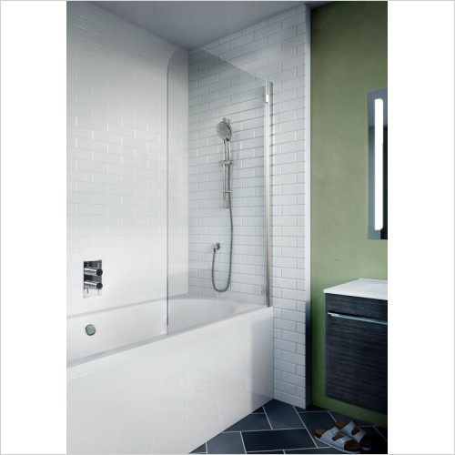 Crosswater Showers - Kai 6 Single Curved Bath Screen 875