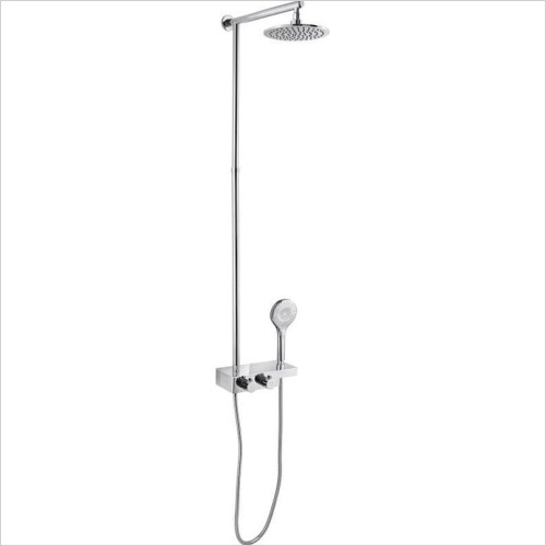 JTP Showers - Thermostatic Vertical Straight Shower Pole