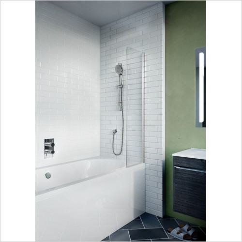 Crosswater Showers - Kai 6 Single Mini Bath Screen 350