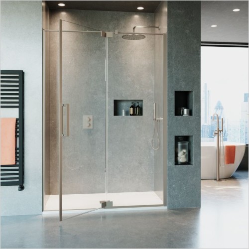 Crosswater Showers - Optix 10 Pivot Door Inline 1400mm