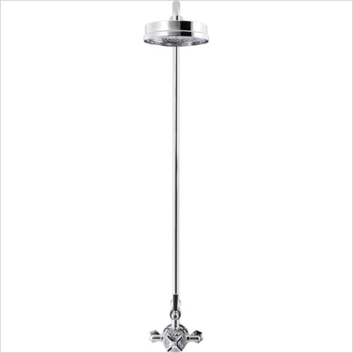 Crosswater Showers - Waldorf Thermostatic Shower Valve With 8'' Fixed Head