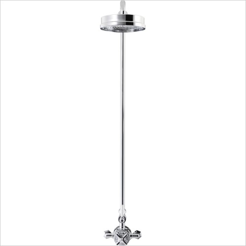 Crosswater Showers - Waldorf Thermostatic Shower Valve With 8'' Fixed Head