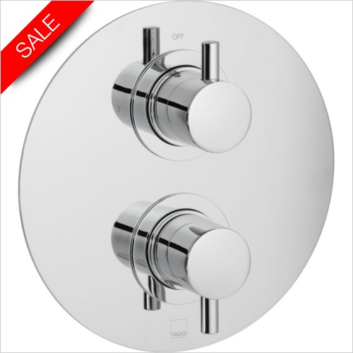 Vado Showers - Celsius Round 1 Outlet 2 Handle Concealed Thermostatic