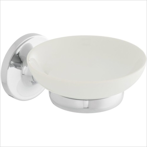 Vado Accessories - Tournament Ceramic Soap Dish + Wall Mounted Holder