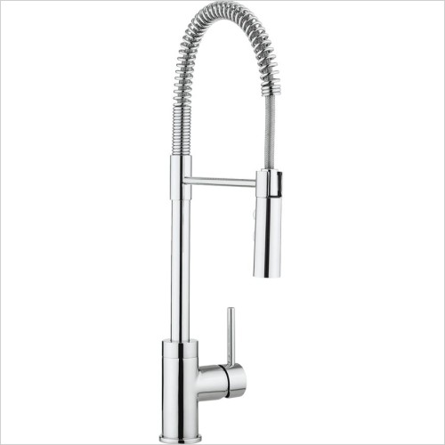 Crosswater Taps & Mixers - Cook Side Lever Kitchen Mixer With Flexi Spray